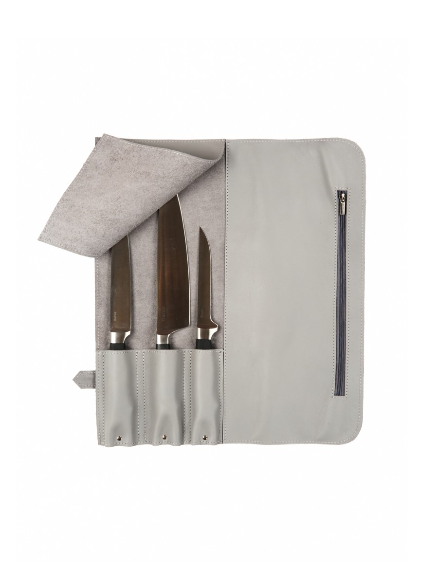 ROLL-LR365 - КОЖАНАЯ СУМКА СКРУТКА ДЛЯ НОЖЕЙ